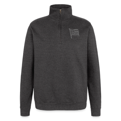 Quarter-Zip-Pullover • Fahne - Anthrazit